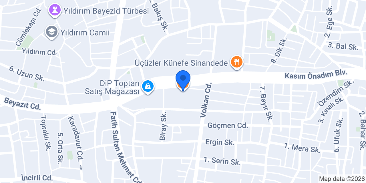 İnanç Fırın - Yıldırım konumu
