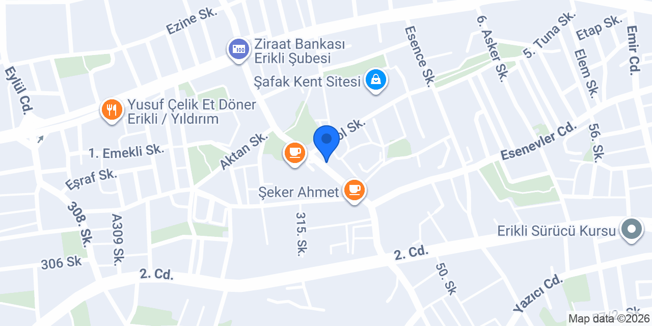 Adanur İnşaat A.Ş. konumu
