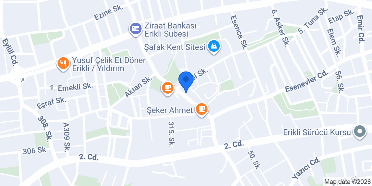 Çiçek Emlak konumu