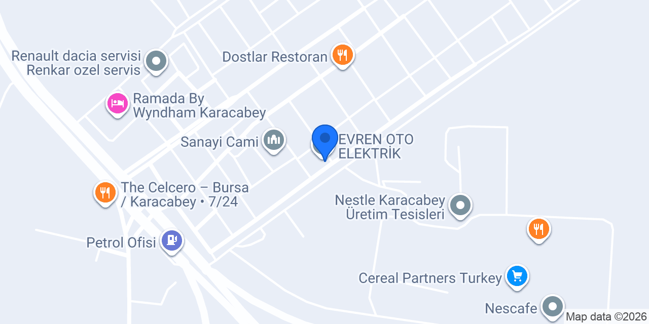 MERCAN OTO KAPORTA konumu