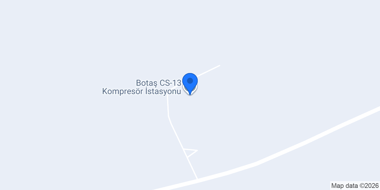 Botaş CS-13 Kompresör İstasyonu konumu
