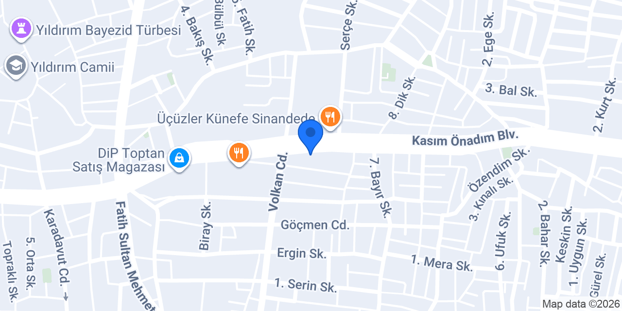 BERA GIDA YILDIRIM konumu