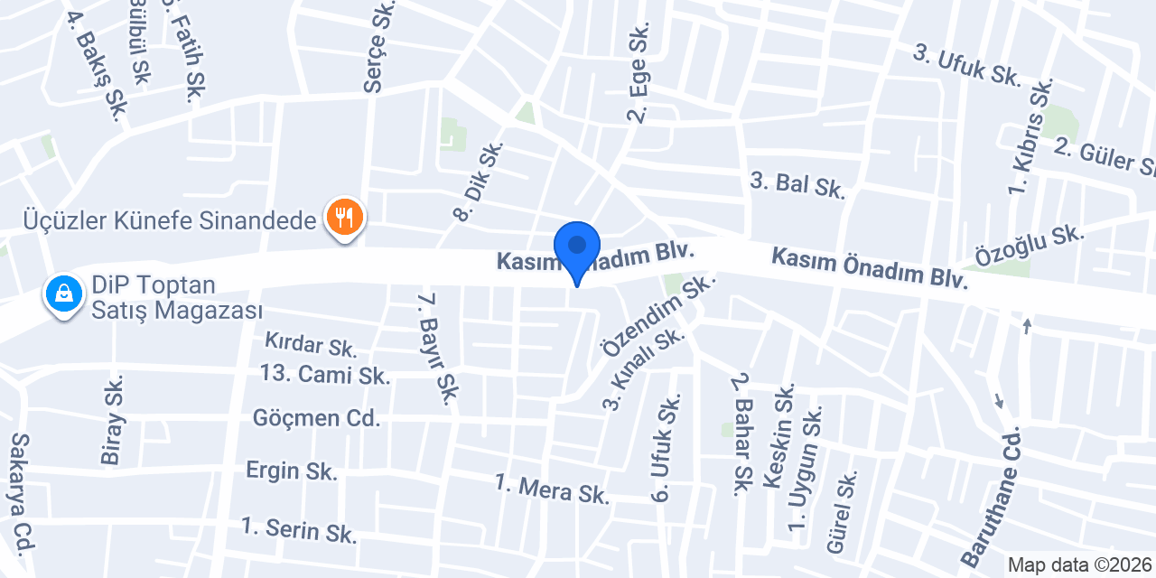 1001 Lastik konumu