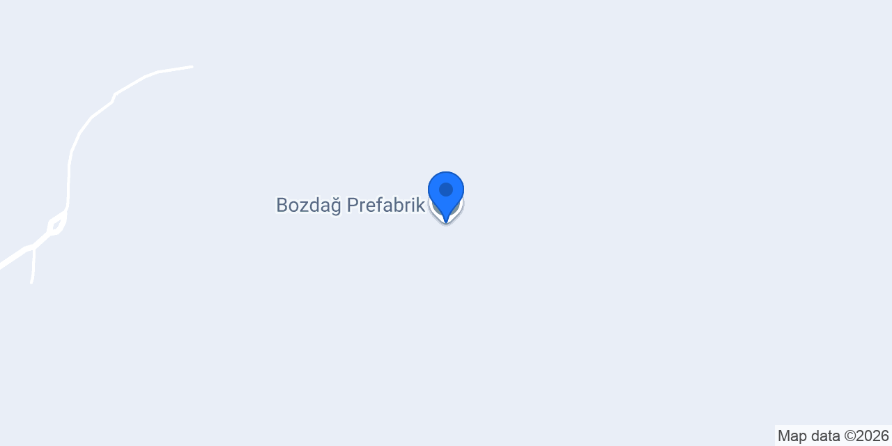 Bozdağ Prefabrik konumu