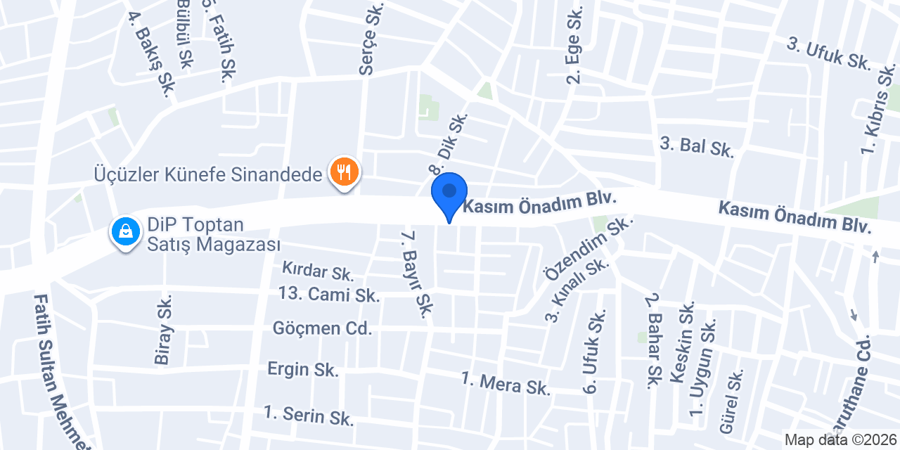Gündoğdu Mobilya Sinandere konumu