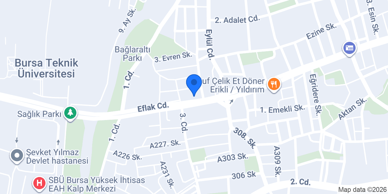 ebebek Bursa Erikli konumu