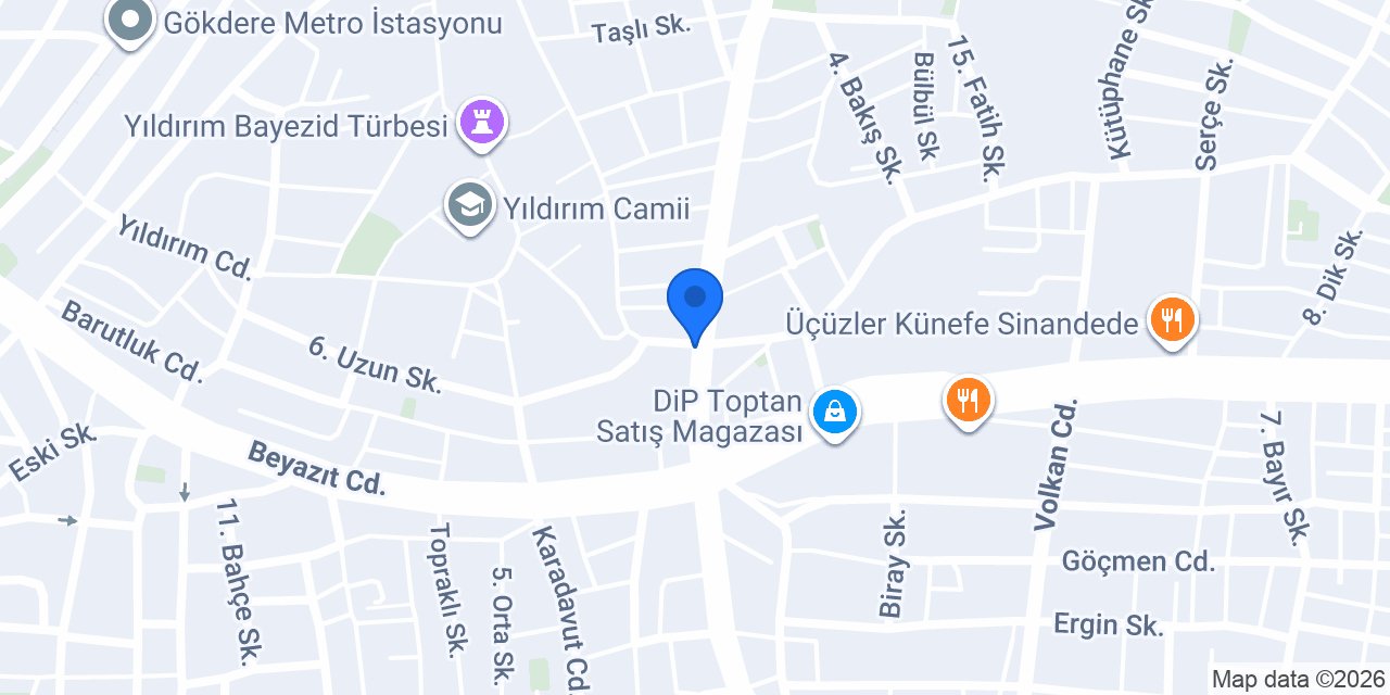 Özel Cafe pastane konumu