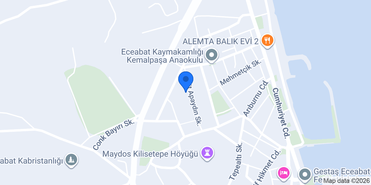 Akgün Ev Pansiyon konumu