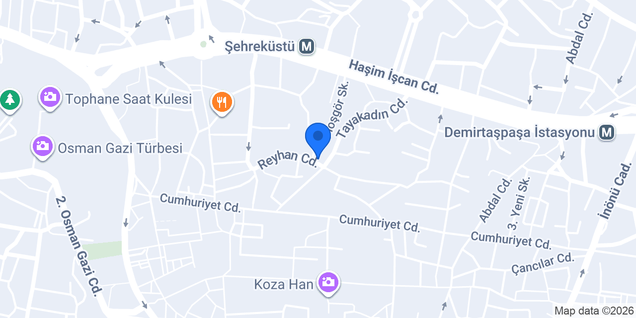 Tarihi Reyhan Fırını konumu