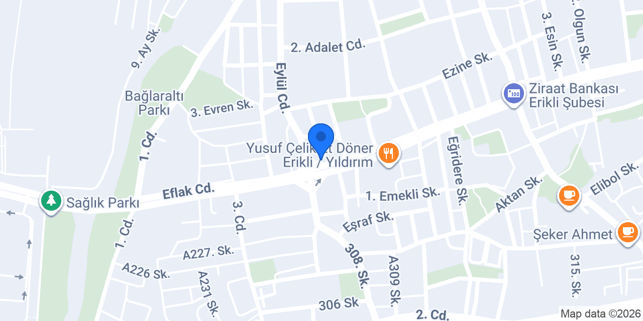 Komagene Etsiz Çiğ Köfte konumu