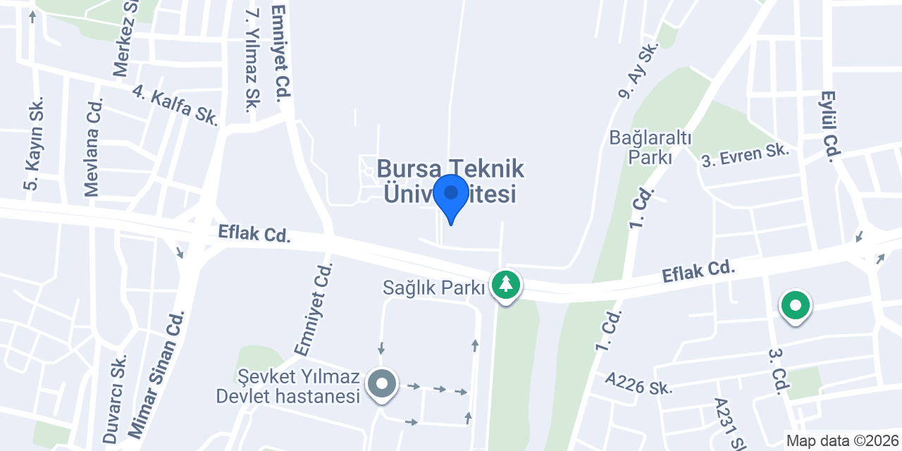 Bursa Teknik Üniversitesi Teknoloji Transfer Ofisi A.Ş. konumu