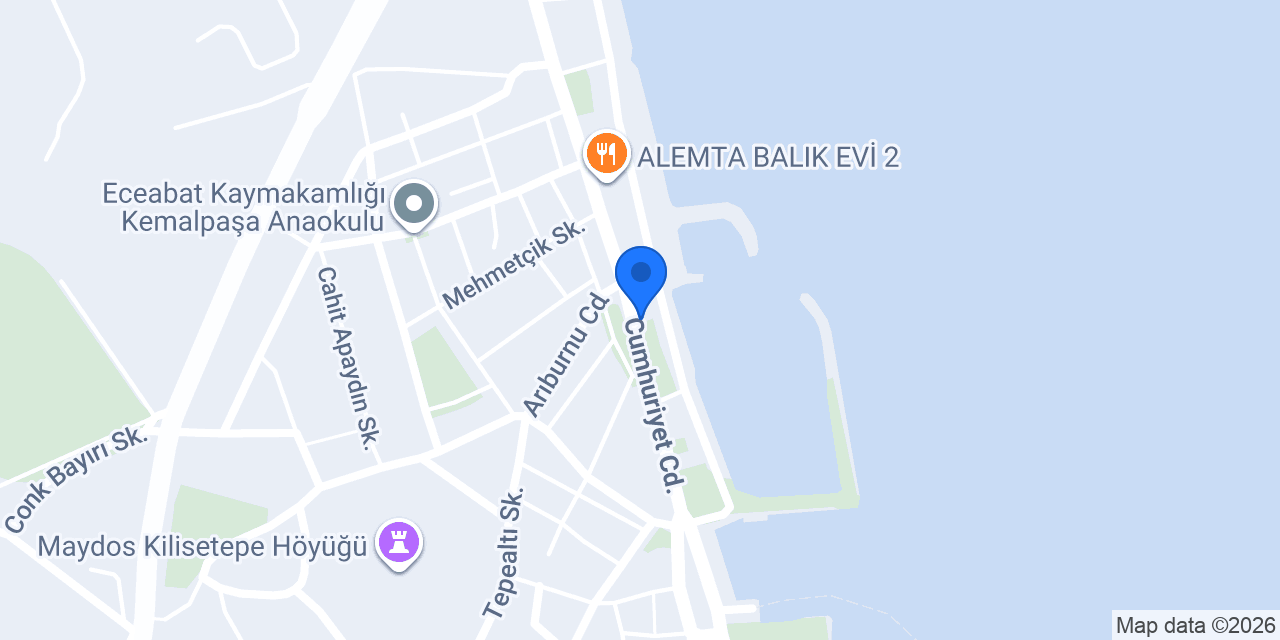 Eceabat Boşnak Börekçisi konumu