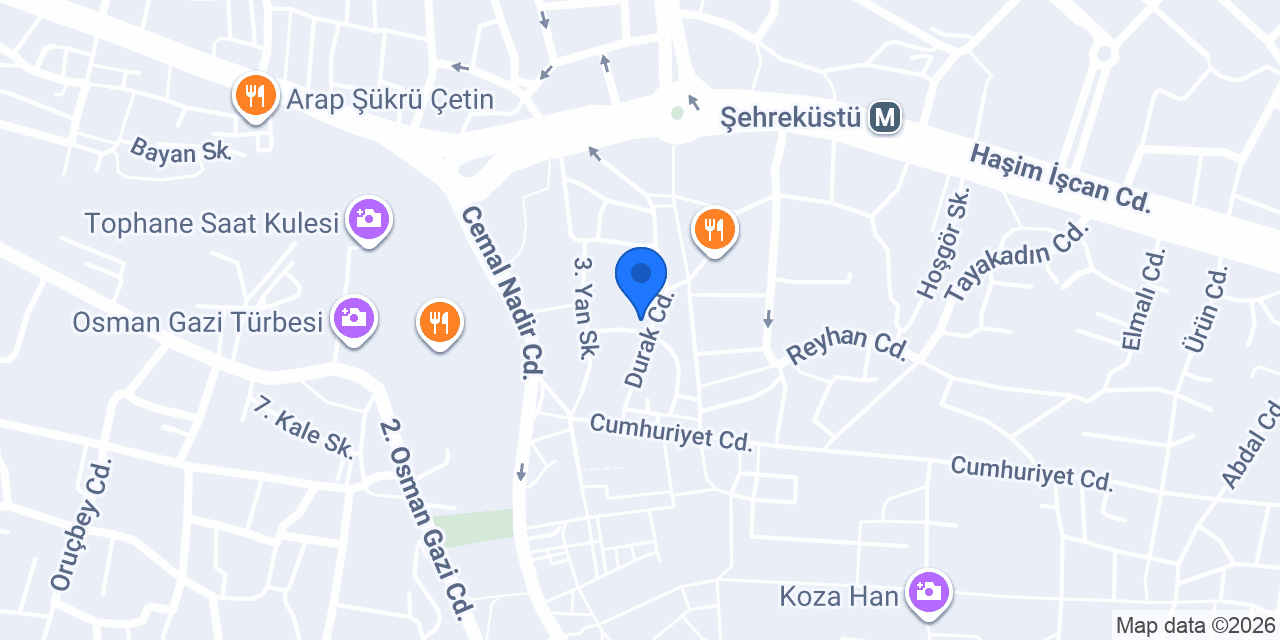 Benk Cafe konumu