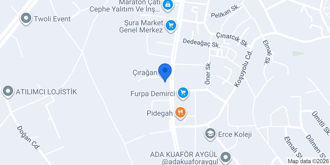 Çırağan konumu