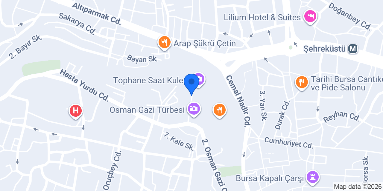 Hacı Dayı Tophane konumu