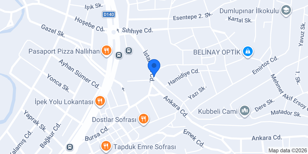Yaşar Tuhafiye Hırdavat konumu