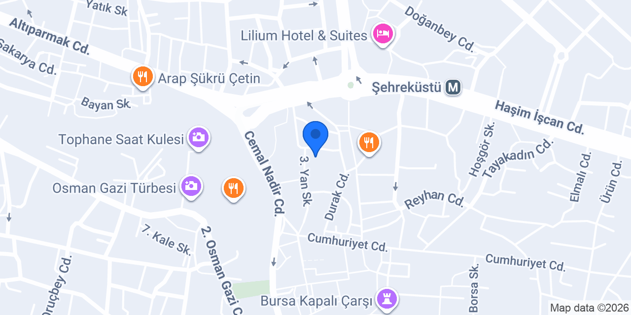 Döner sarayı konumu