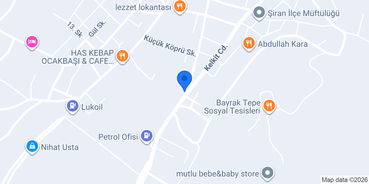 İdaş Şiran konumu