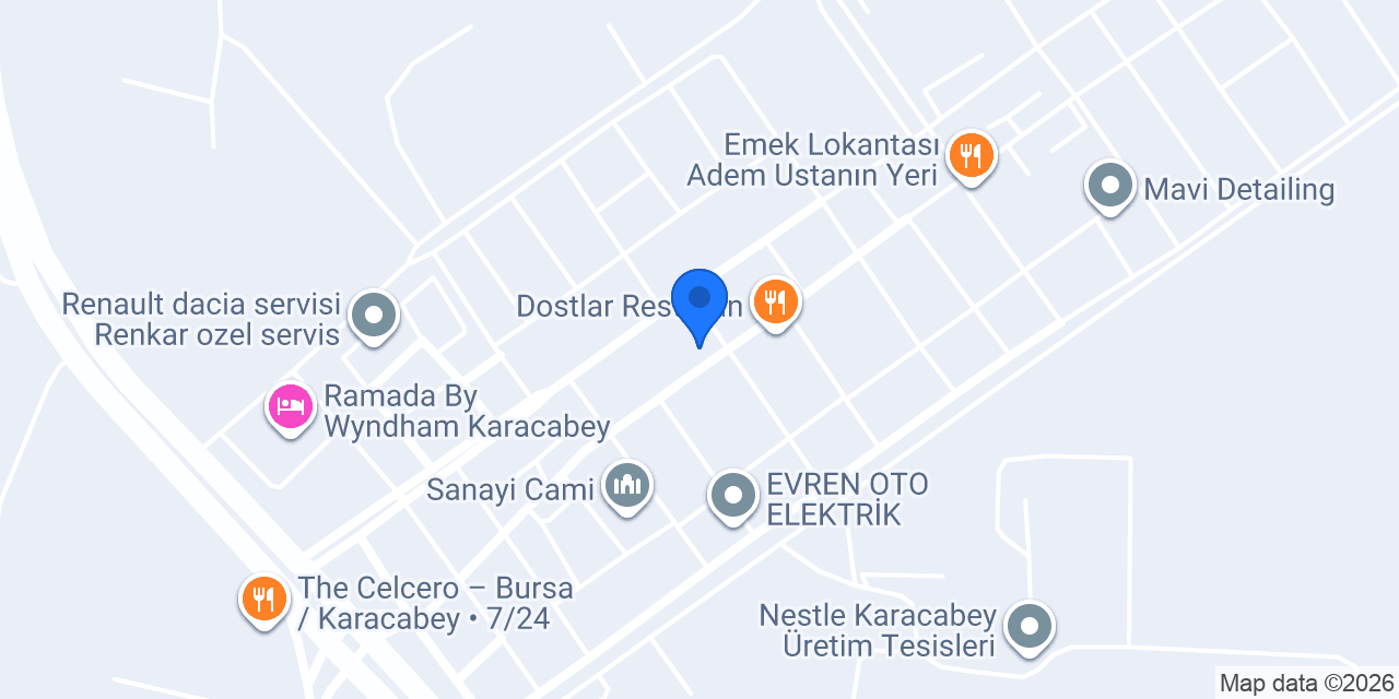 Karacabey Oto Tamir Recep SERBEZ konumu