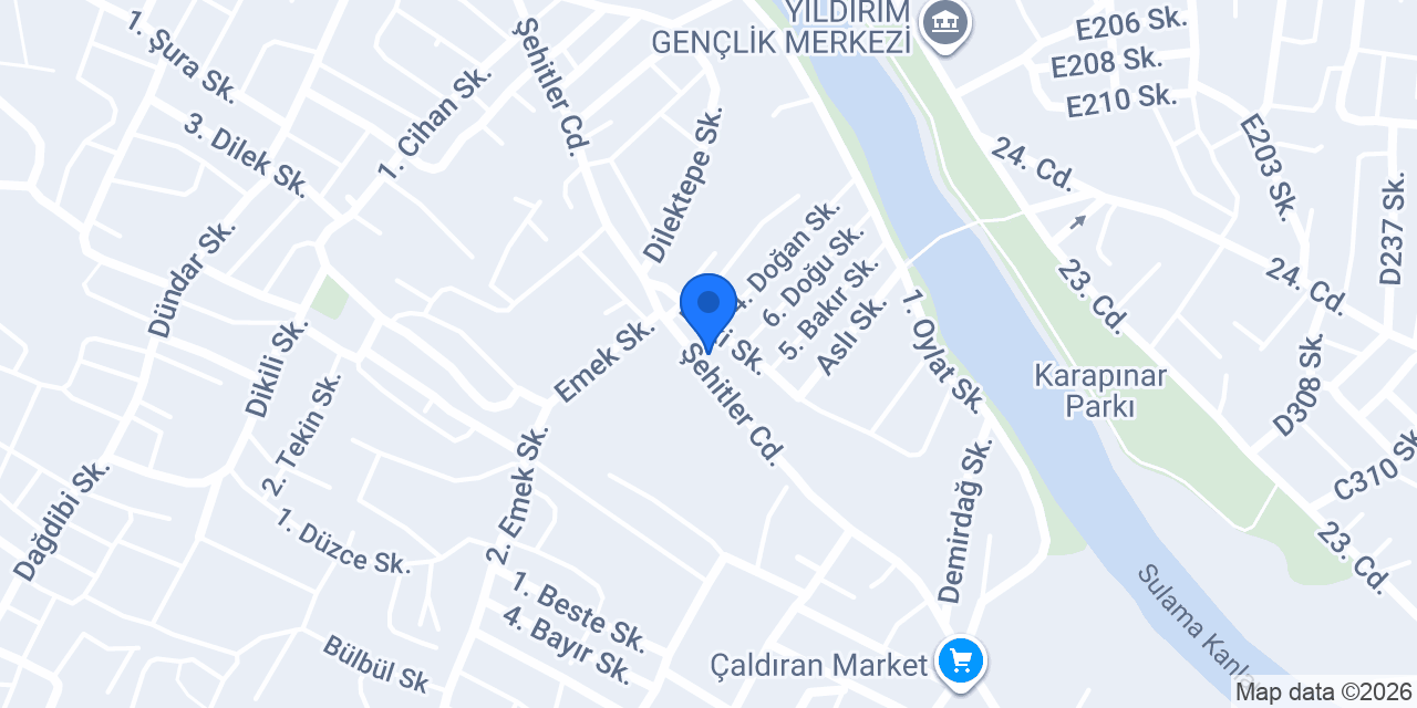 ÇINAR IZGARA SALONU konumu