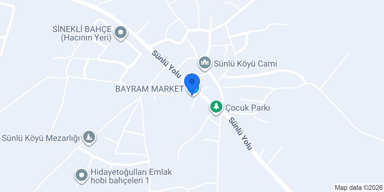 BAYRAM MARKET konumu
