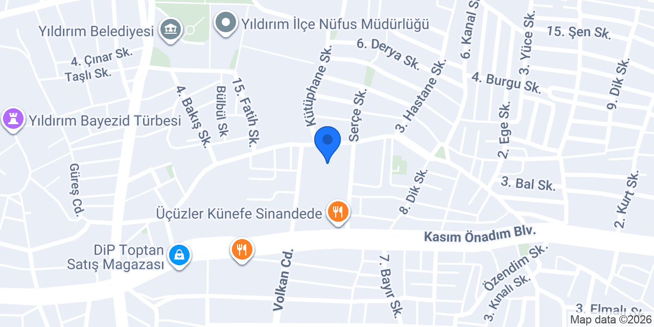 Emek Ortaokulu konumu