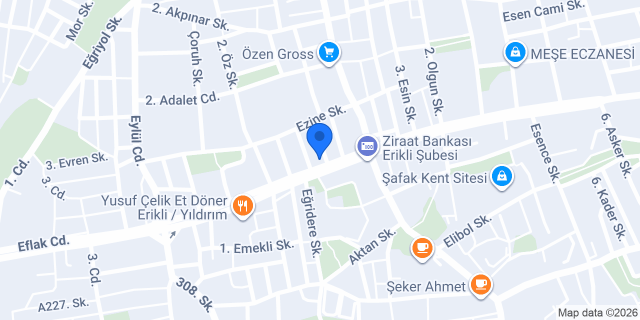 Ertunç Elektrik konumu