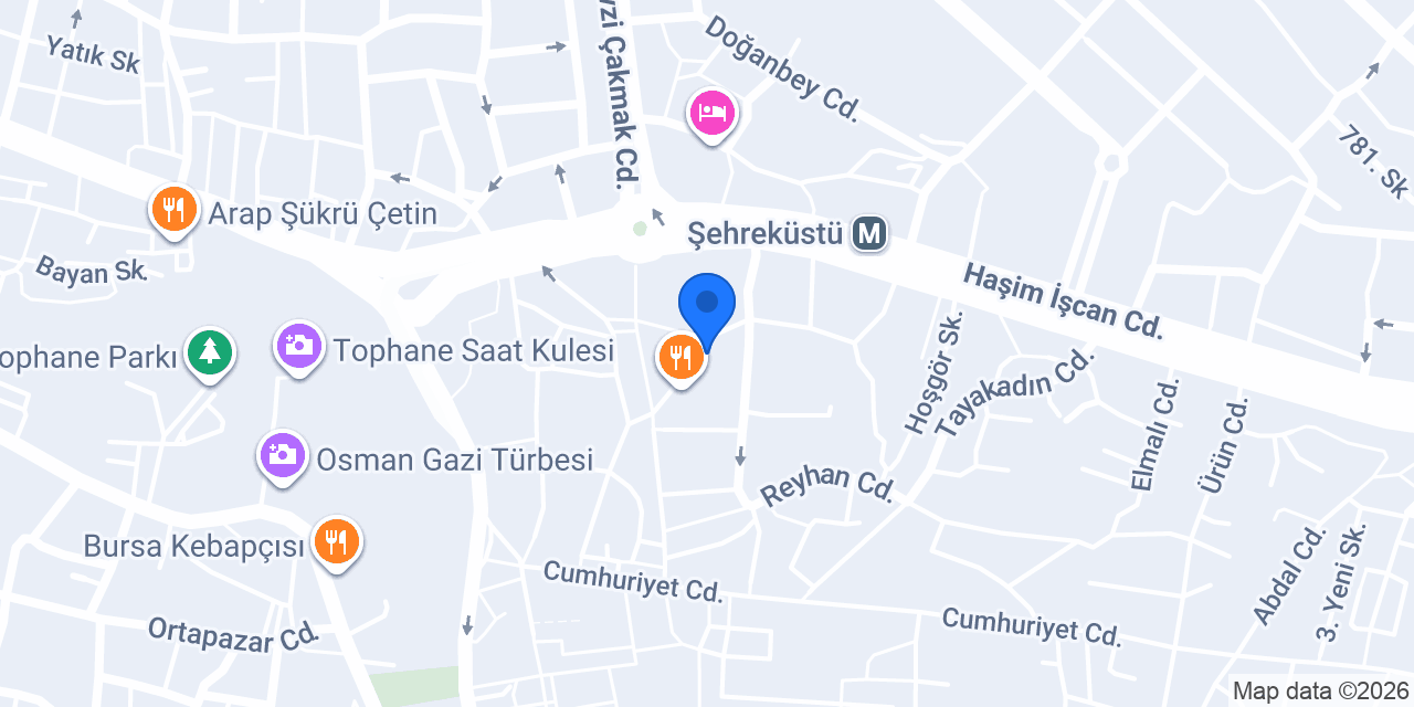 Terzi Tuncay Yüksel konumu