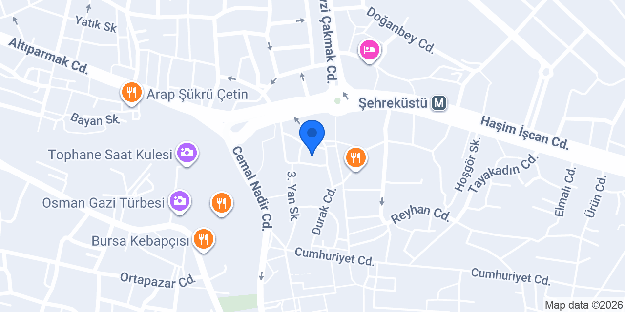 Bursa Öz Hatipler Turizm konumu