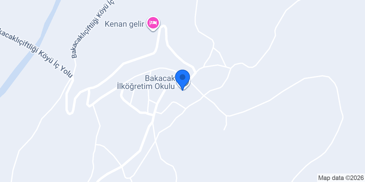 Bakacak İlköğretim Okulu konumu