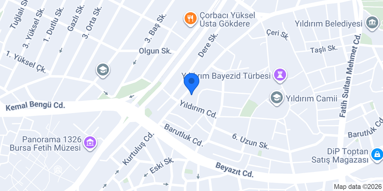 Diş Hekimi Emine Bulut konumu