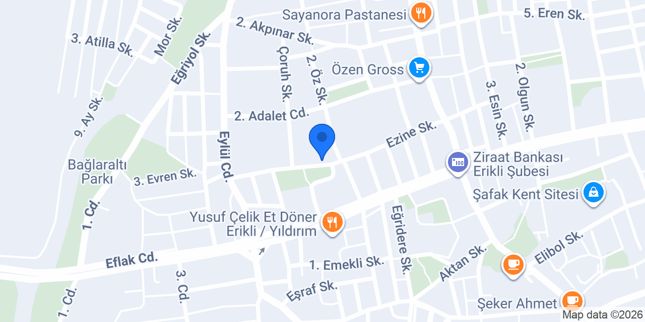 Dadaş Unlu Mamülleri konumu
