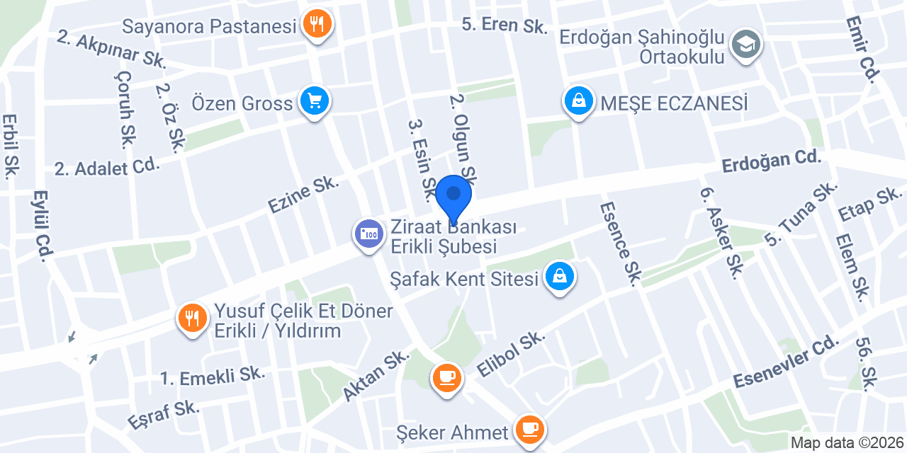 Ercoo Ticaret konumu