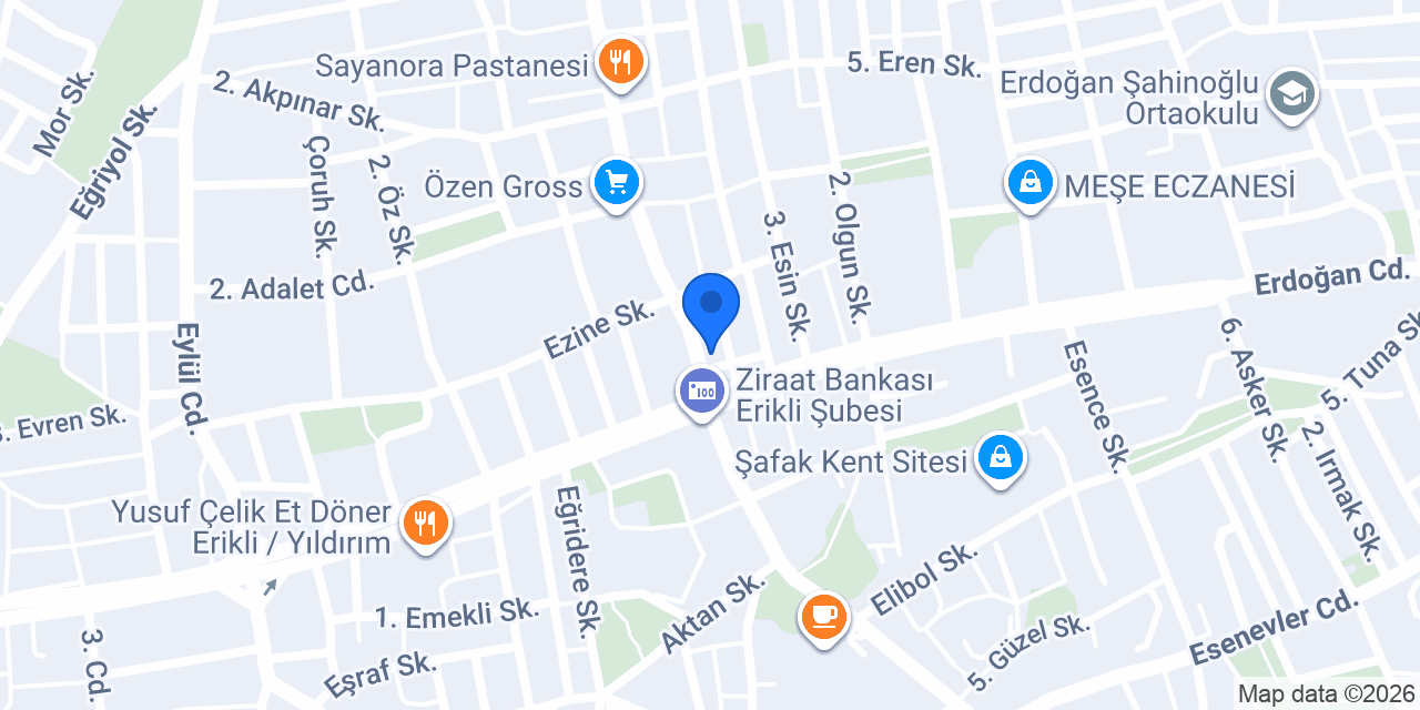Martı Pastanesi konumu