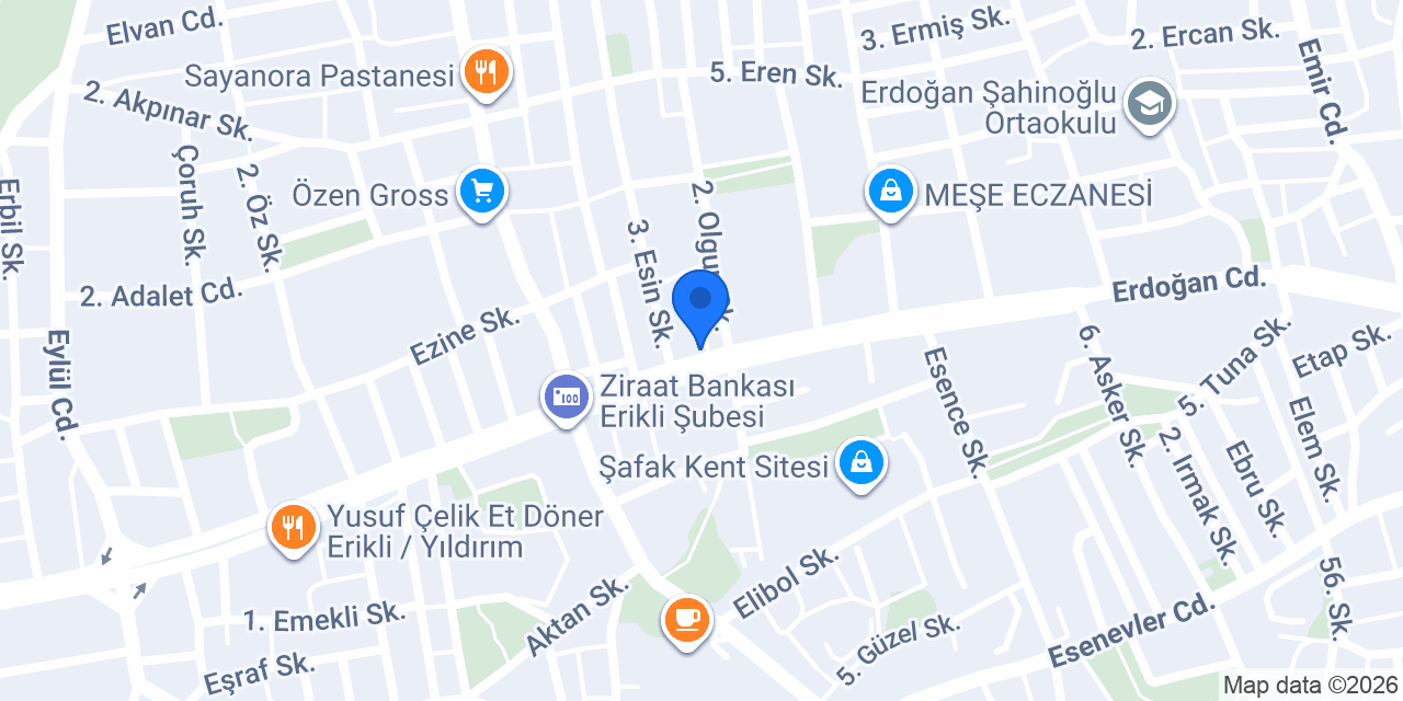 Bursa Kral Emlak konumu