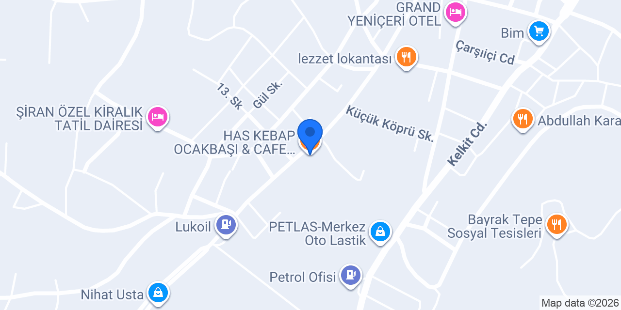 HAS KEBAP OCAKBAŞI & CAFE & RESTAURANT konumu