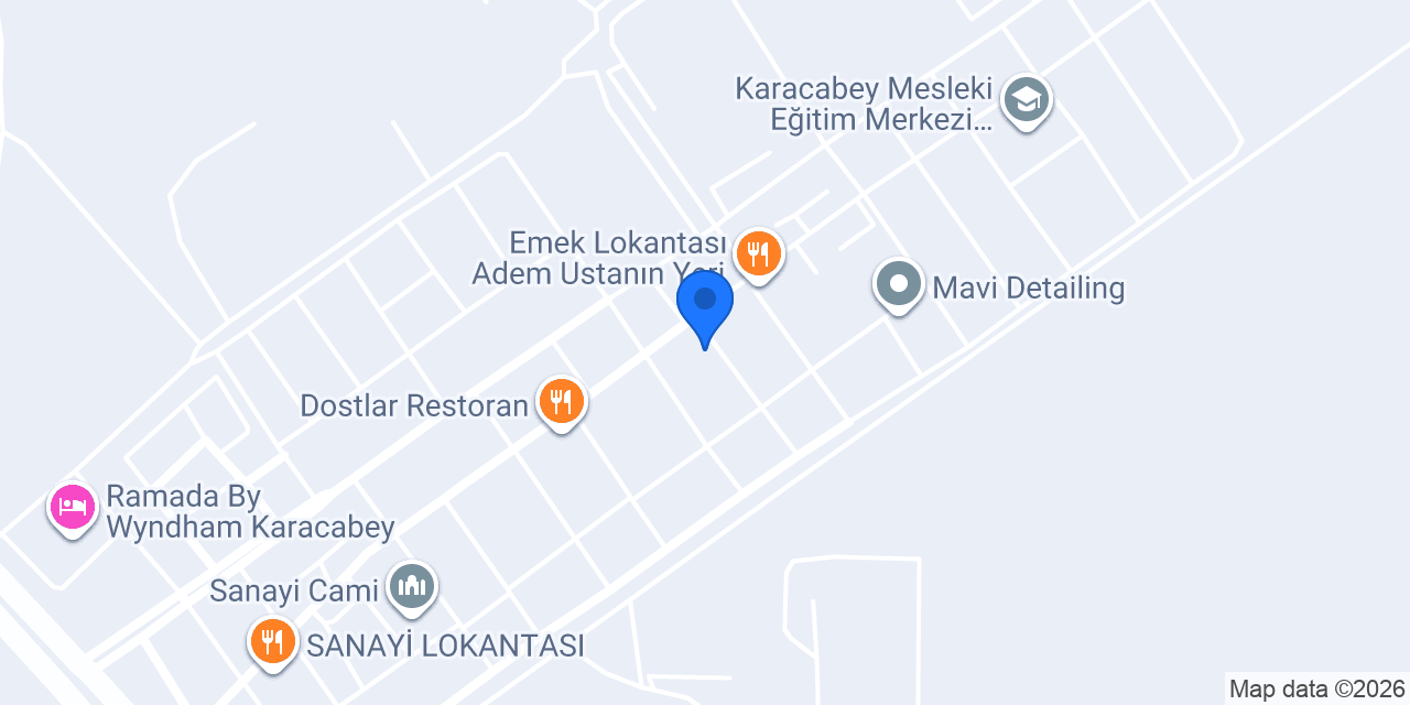 Yılmaz Oto Döşeme konumu