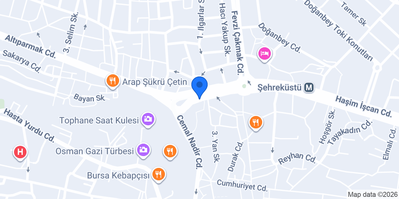 Bursa Stüdyo Öcüü Records konumu