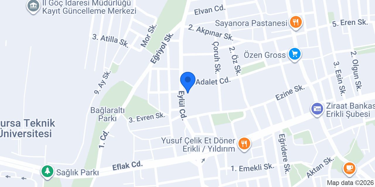 Beyaz Lale Kurs Yıldırım konumu