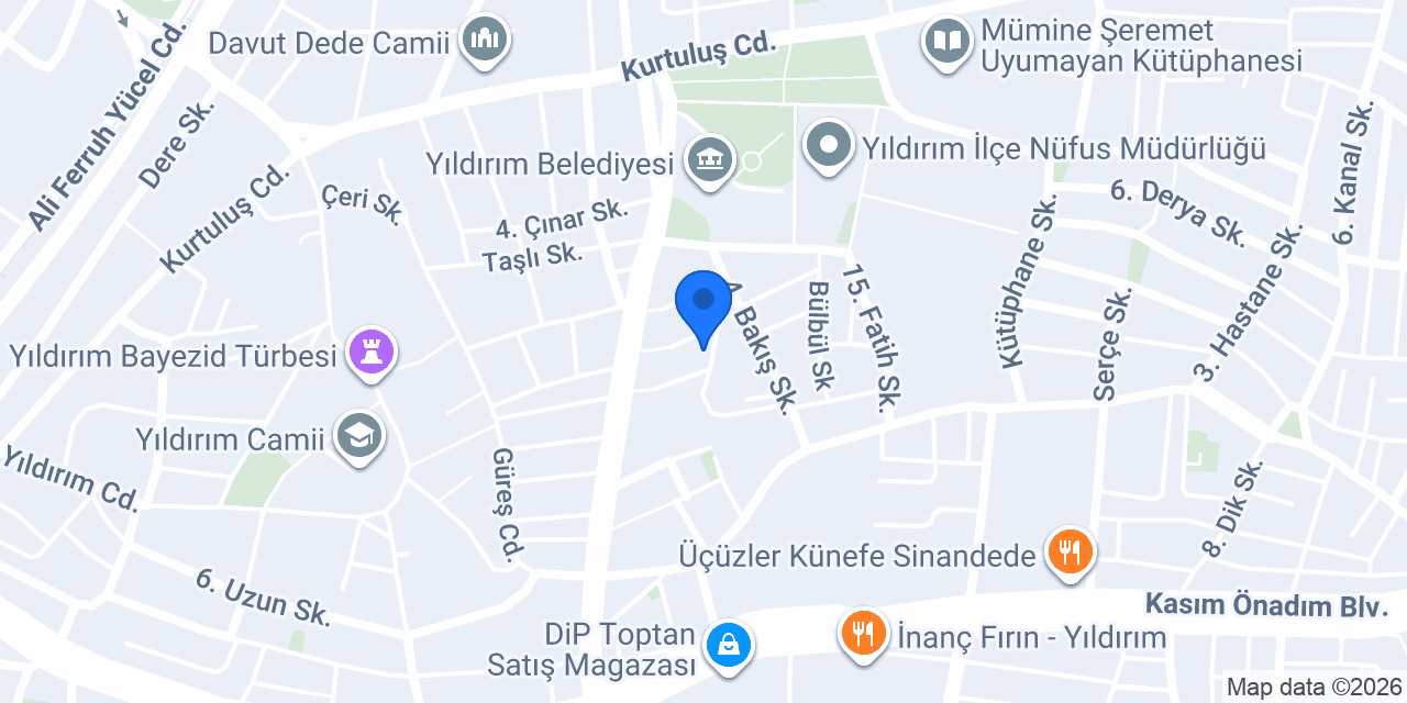 Bursa Kentsel Dönüşüm Danışmanlık konumu
