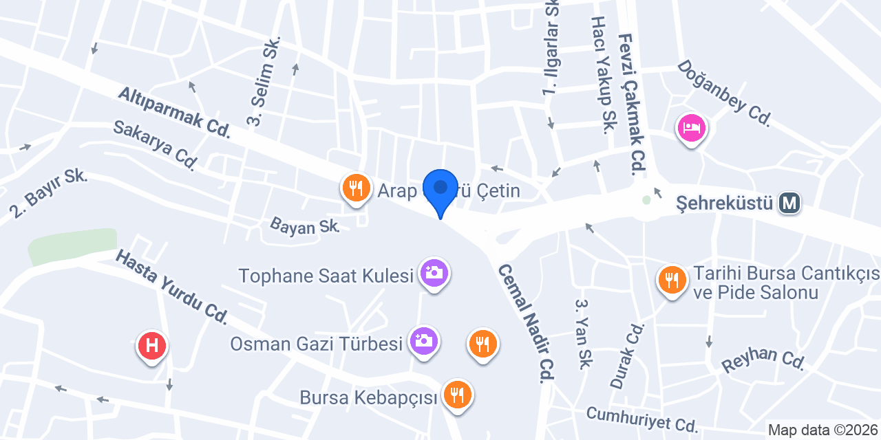 Akbank Altıparmak/Bursa Şubesi konumu
