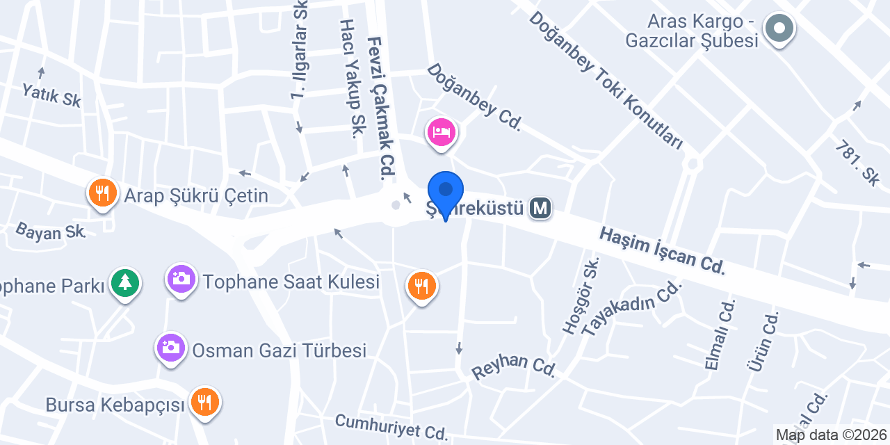 Albaraka Türk Bursa Şubesi konumu