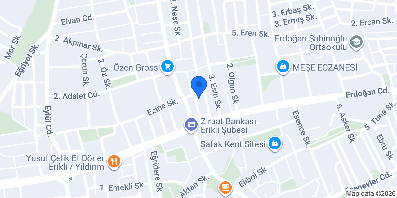 SertŞimşek Oto Yıkama konumu