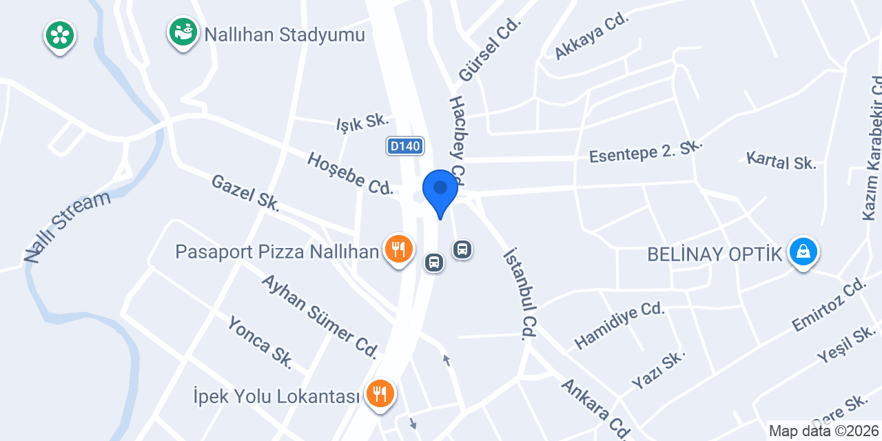 Yücel Taksi konumu