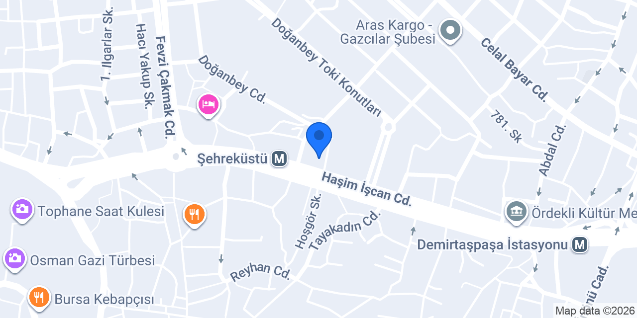 Katılımevim Bursa Osmangazi Şube konumu
