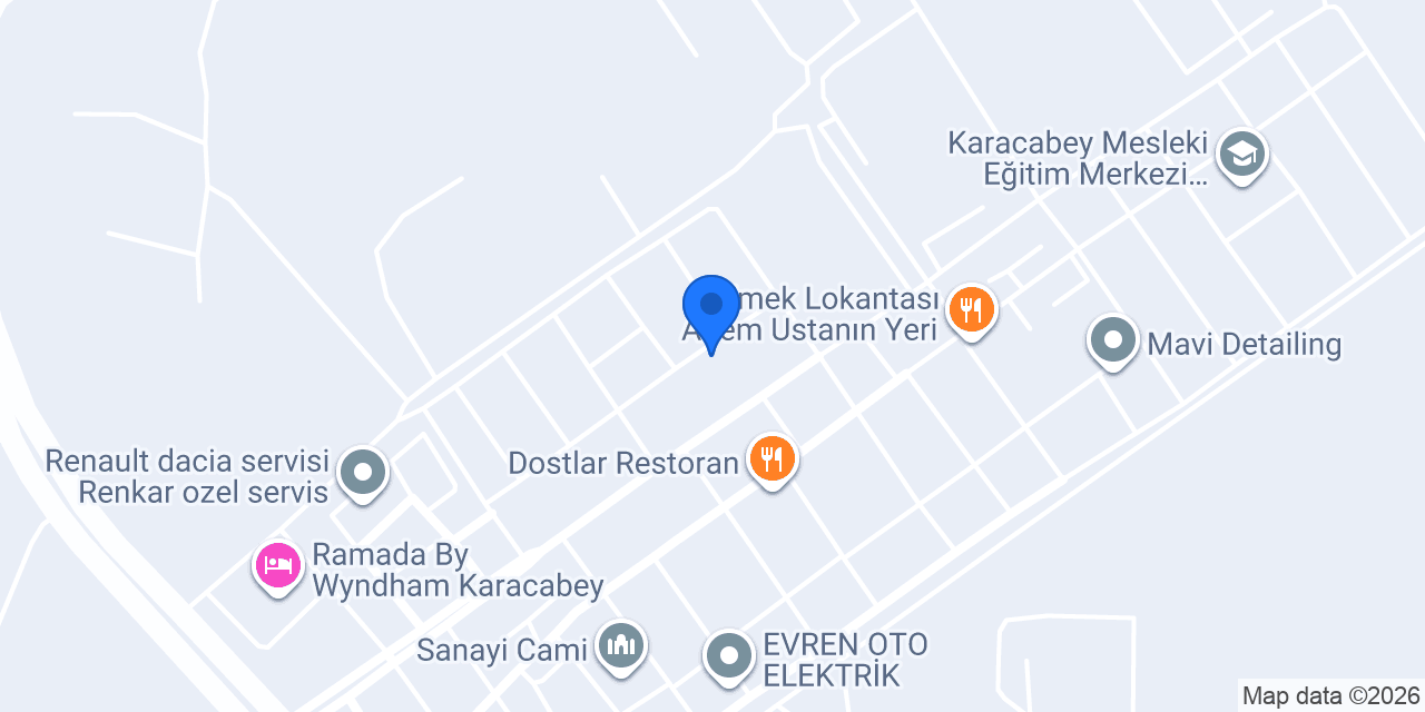 Caner Oto Elektrik konumu