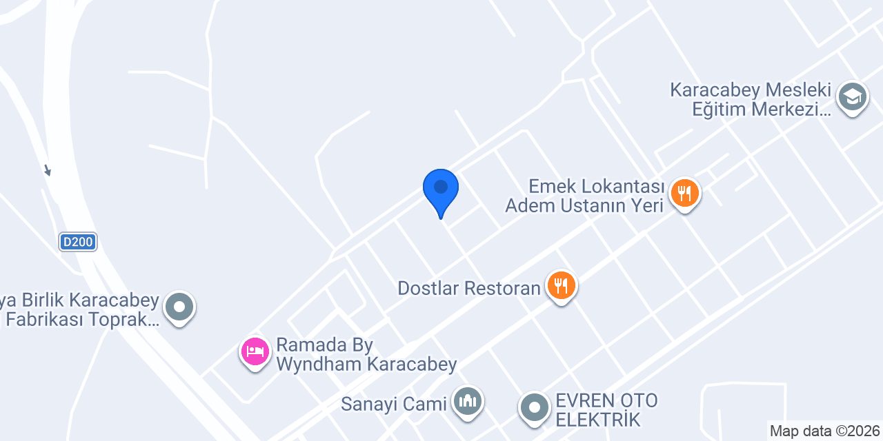 Oruç Makina konumu