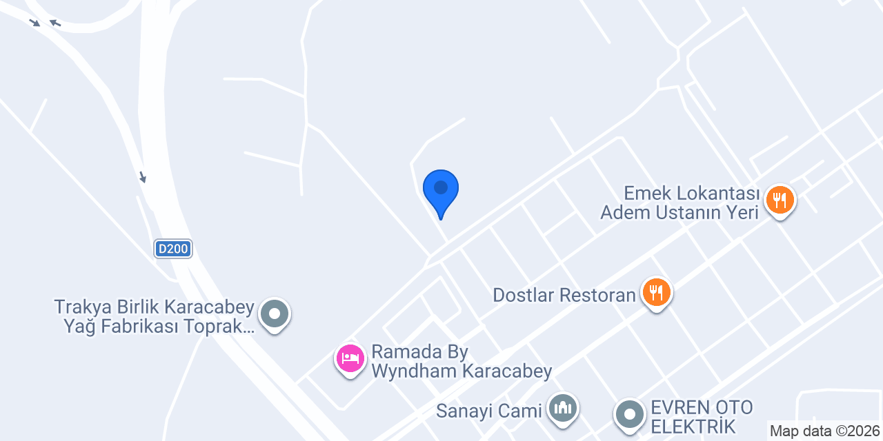Bursa Proyem Sanayi Depo konumu