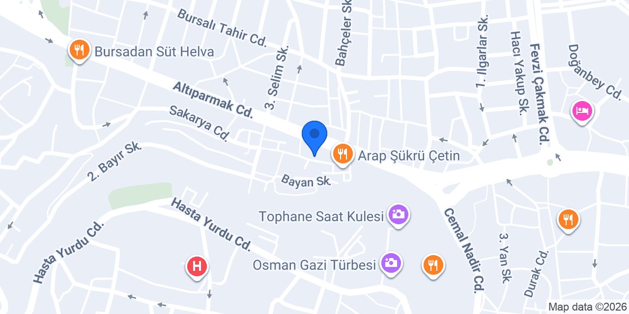 Arapşükrü Vira Restaurant konumu