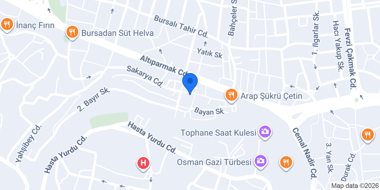 YEŞİL KONAK BUTİK OTEL konumu